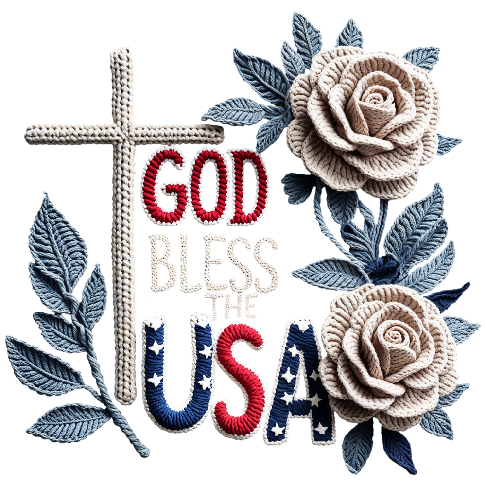 GOD BLESS THE USA-CLEAR FILM SCREEN PRINT